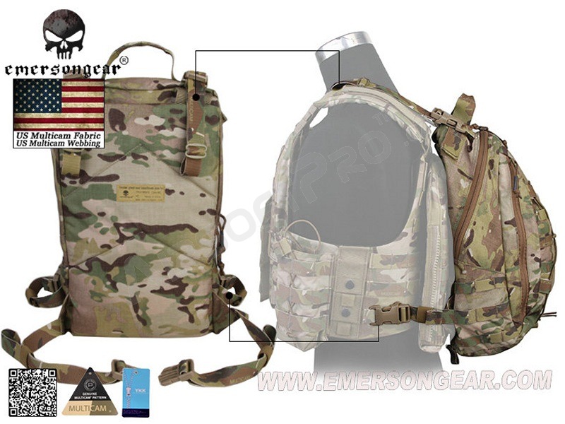 Vojenský batoh Operator s možností připevnění na vestu, 13,5L - Černá [EmersonGear]