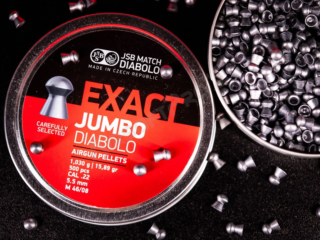 Diabolky EXACT Jumbo 5,51mm (cal .22) / 1,030g - 250ks [JSB Match Diabolo]