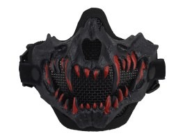 Taktická maska obličeje Glory s 3D tesáky (standard) - černá [Imperator Tactical]
