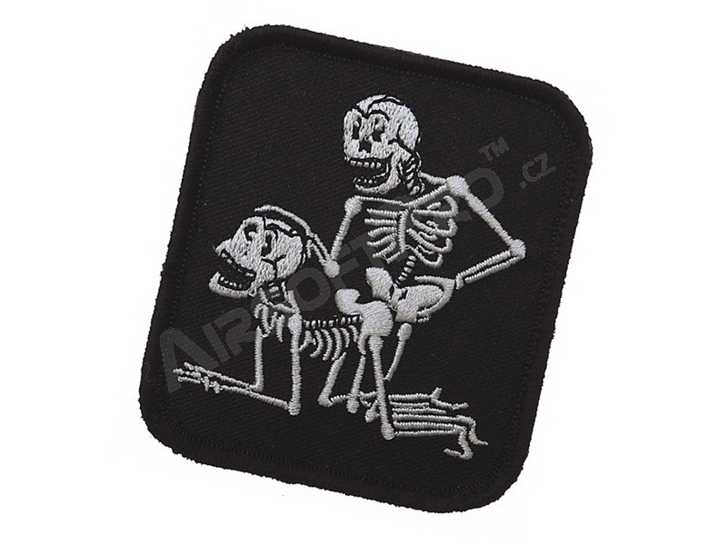 F*ck skeletons patch with velcro - black [101 INC]