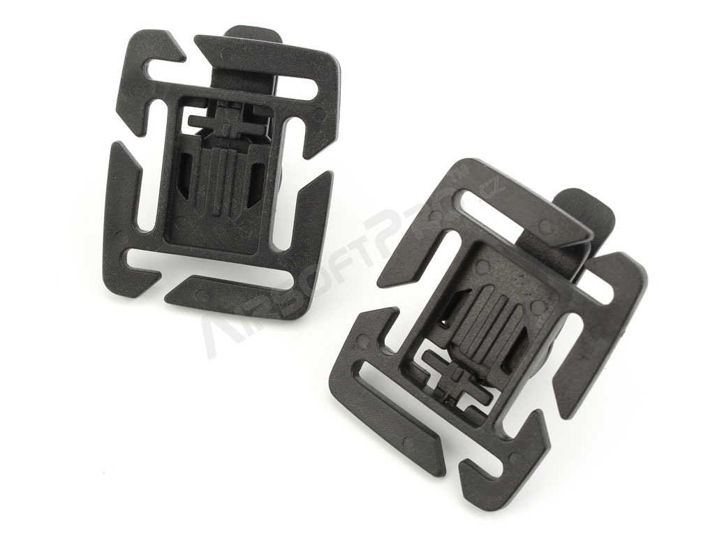 Multi functional clip for MOLLE system, 2 pcs - Black [101 INC]