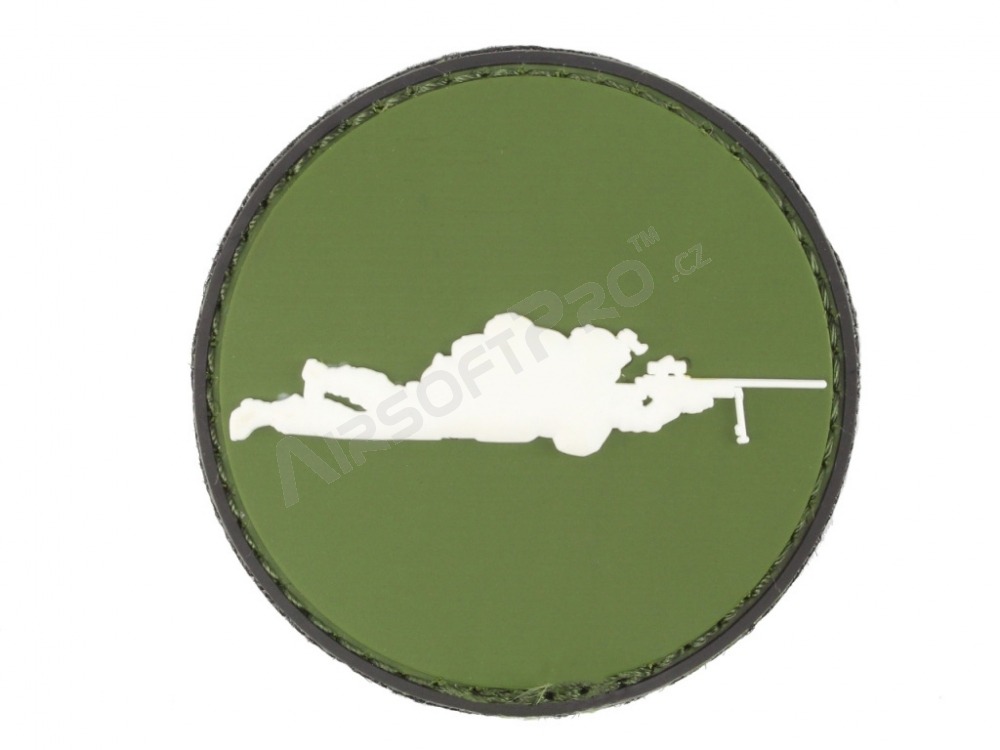 Sniper round 3D PVC patch with velcro - OD [101 INC]
