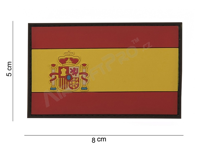 Spanish flag 3D PVC patch with velcro [101 INC]