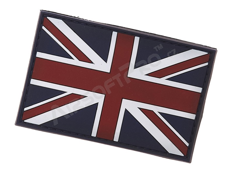 Drapeau du Royaume-Uni patch 3D en PVC avec velcro [101 INC]