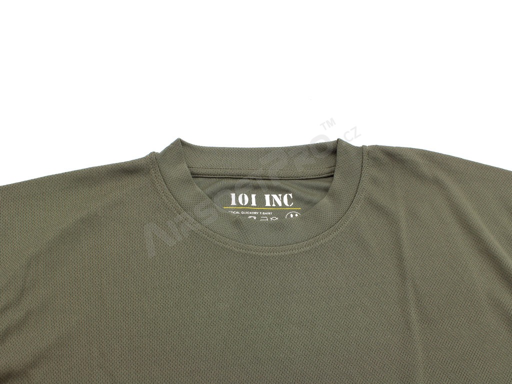 Tričko Tactical Quick Dry - olivová, vel.M [101 INC]