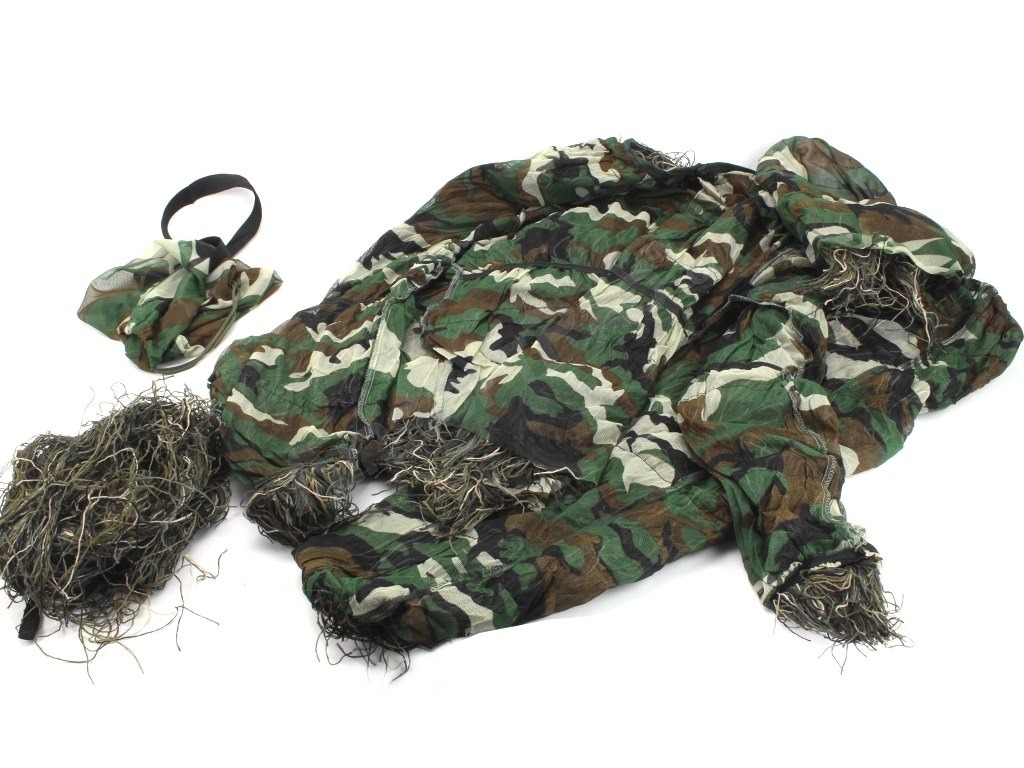 Maskovací oblek (hejkal) Tactical pro odstřelovače - Woodland, Vel. XL-XXL [AITAG]