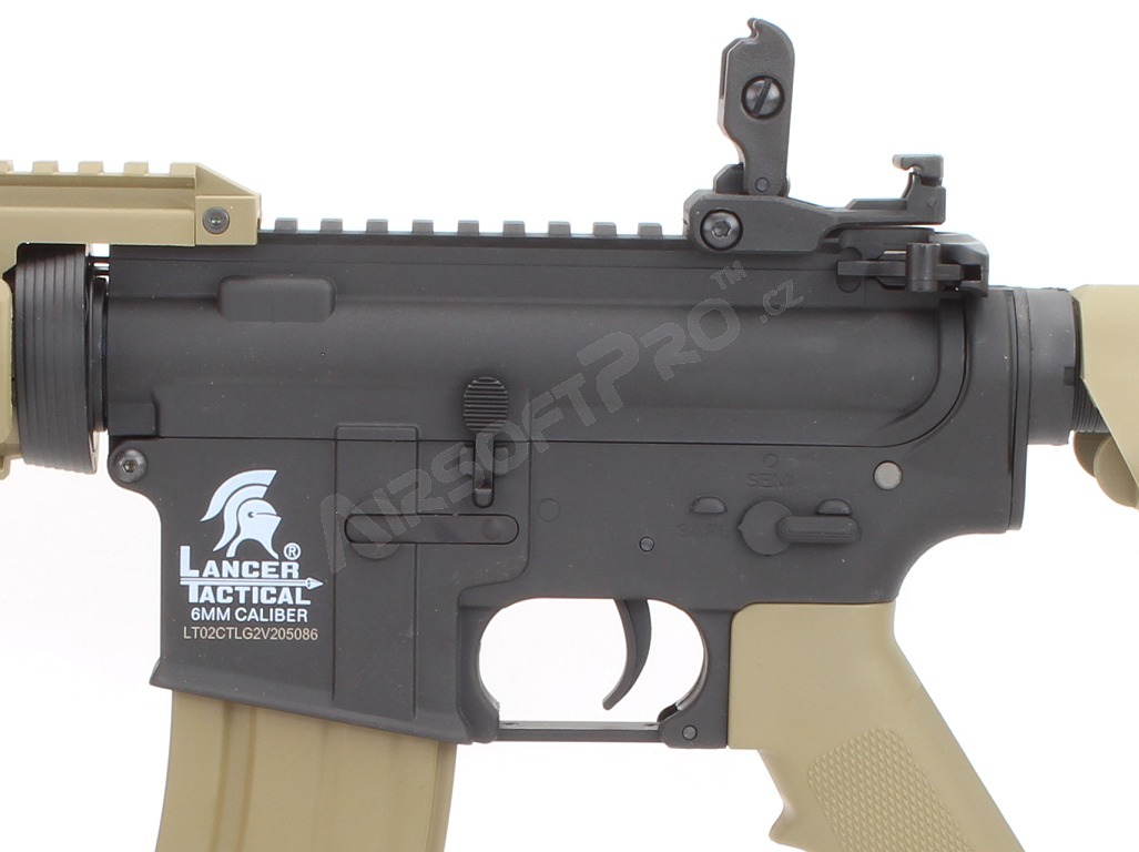 Fusil d'airsoft MK18 MOD0 Sportline BI-TON (Gen.2) - BK-TAN [Lancer Tactical]