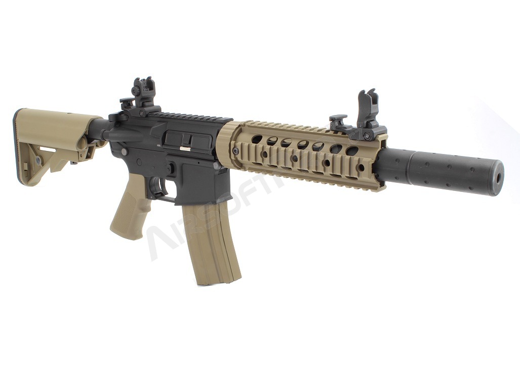 Fusil d'airsoft M4 SD Sportline BI-TON (Gen.2) - BK-TAN [Lancer Tactical]