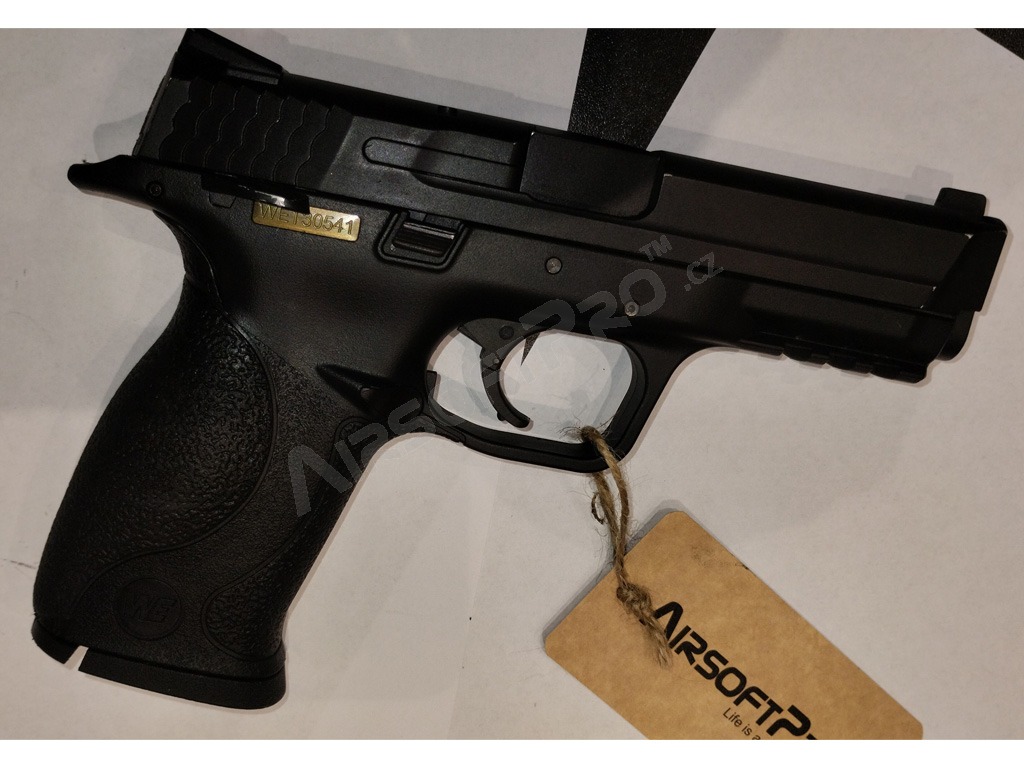 Airsoftová pistole Big Bird - kovový závěr, blowback - FULL AUTO, černá -NEFUNKČNÍ [WE]
