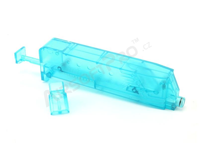 Ruční rychlo-dobíječka (plnička) zásobníků na 90-100 kuliček - modrá [6mm Proshop]