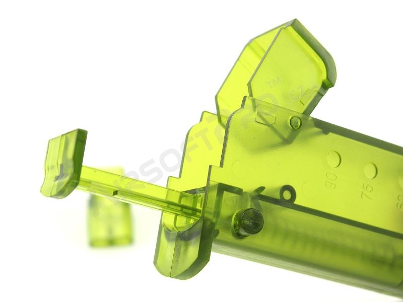 Ruční rychlo-dobíječka (plnička) zásobníků na 90-100 kuliček - zelená [6mm Proshop]