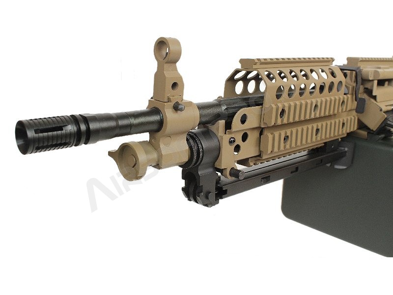Airsoft machine gun MK46 with Retractable Stock - full metal, DE [A&K]
