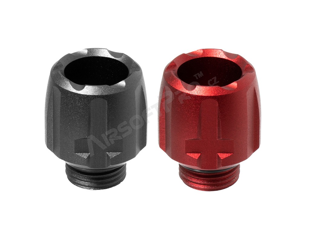 M11 CW Muzzle Thread Protector Set - gris et rouge [ACETECH]