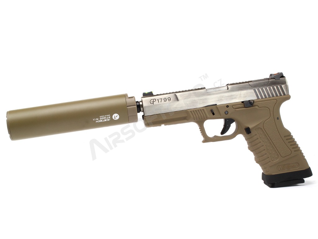 Adapter na tlumič pro pistole - M11 pravotočivý na M14 levotočivý [ACETECH]
