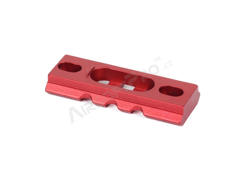 Rail RIS léger en aluminium pour garde-main KeyMod - 5cm, rouge [A.C.M.]