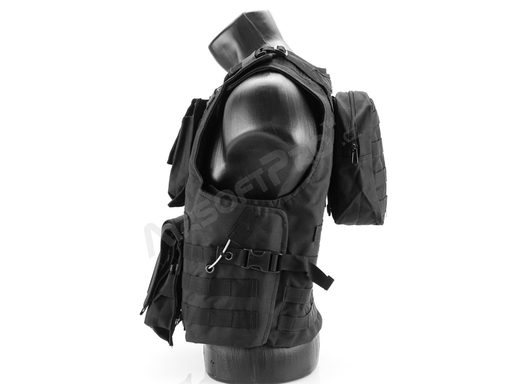 Taktická vojenská vesta AAV FSBE - černá [A.C.M.]