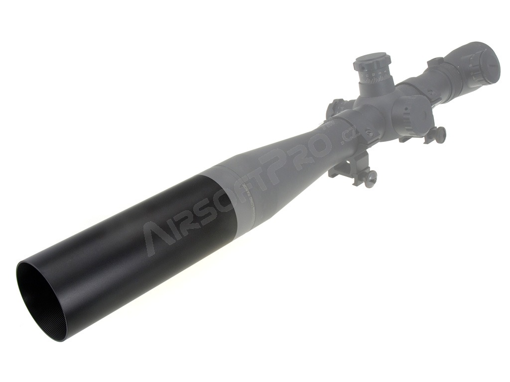 Dlouhá clona pro puškohledy s čočkou průměru 40mm (tubus 45mm) - černá [A.C.M.]