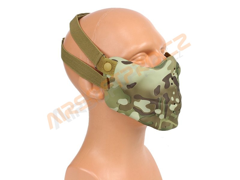 Airsoft maska nylonová, obličejová - lebka, multicam [A.C.M.]