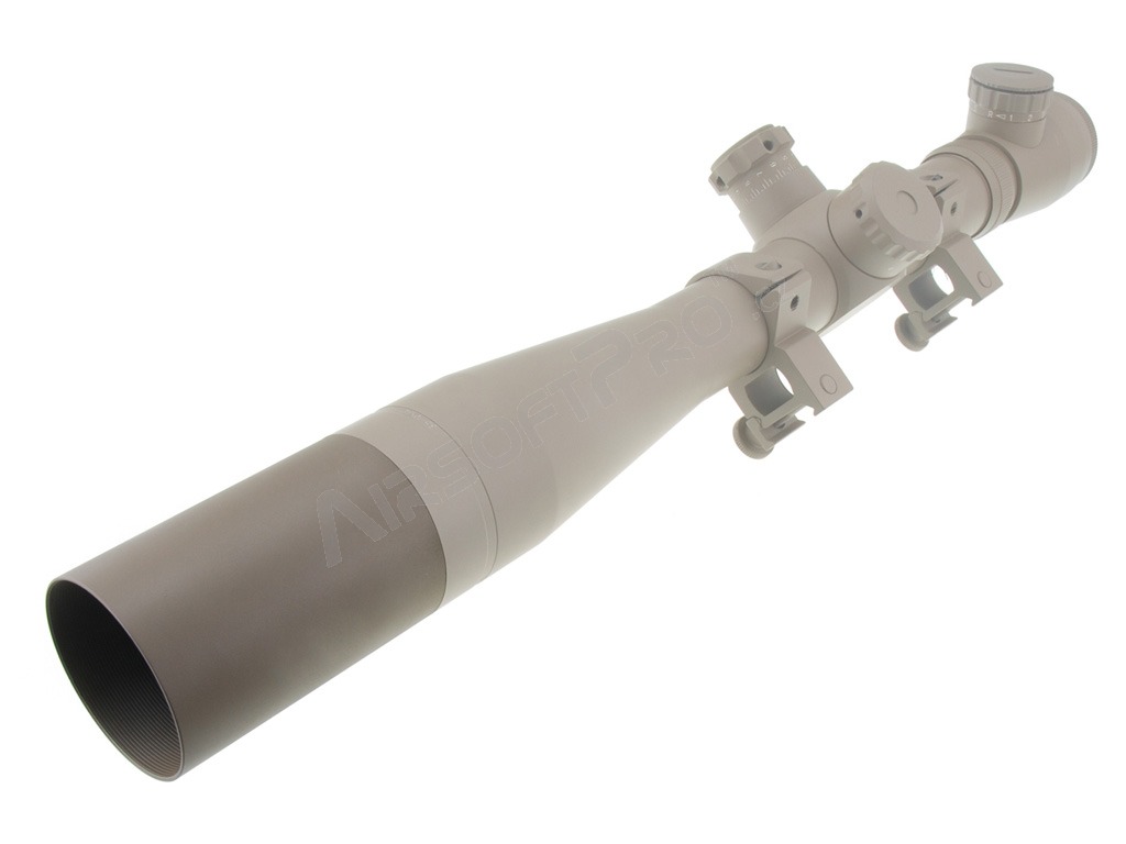 Short sun shade extender for riflescopes with 40mm lens diameter (tube 45mm) - TAN [A.C.M.]