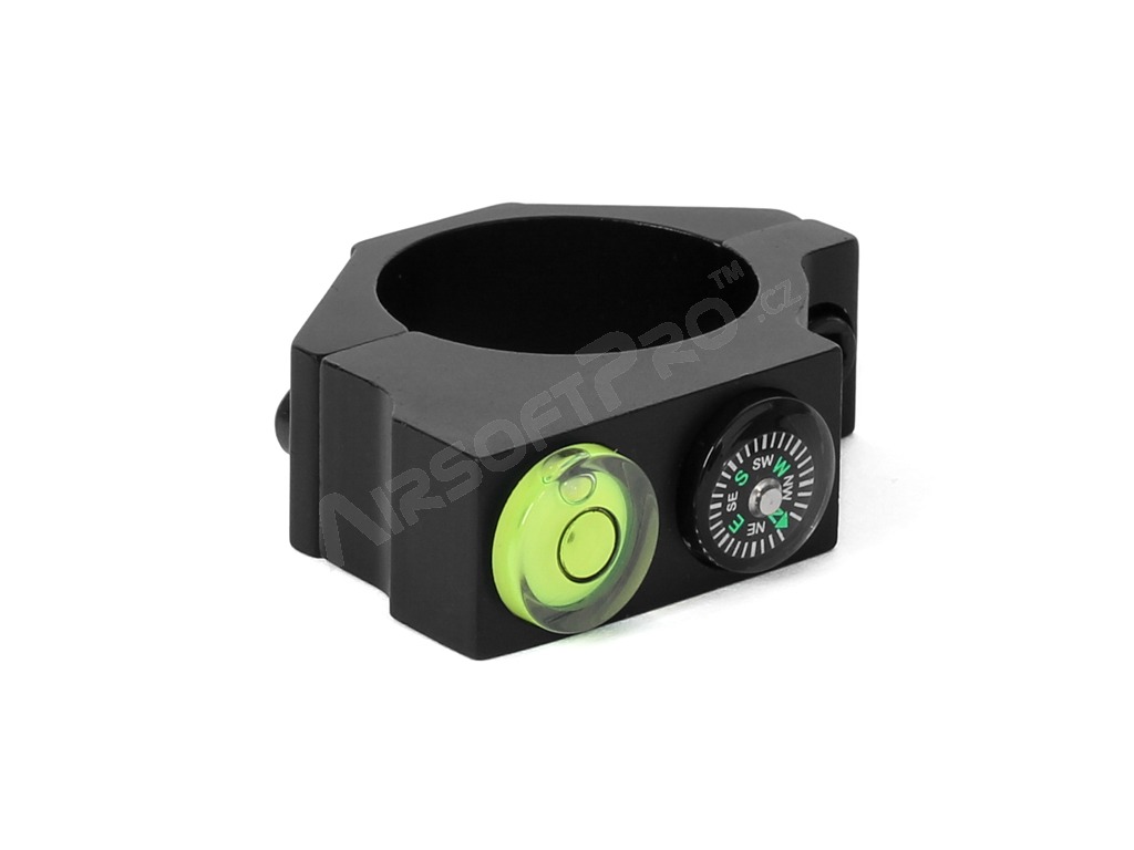 Spirit level with compass for the scope tube with a diameter of 25,4 mm [A.C.M.]