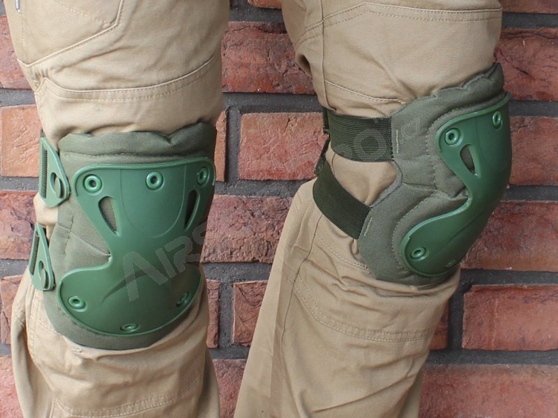 Tactical elbow and knee pad set - green (OD) [EmersonGear]