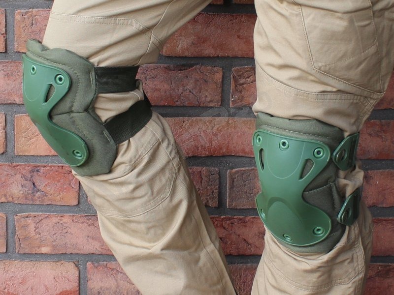 Tactical elbow and knee pad set - green (OD) [EmersonGear]