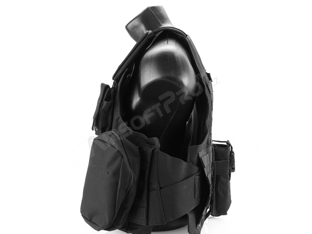 Taktická maskáčová vesta CIRAS modular - černá [A.C.M.]
