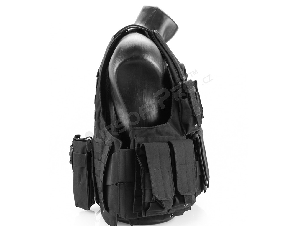 Taktická maskáčová vesta CIRAS modular - černá [A.C.M.]