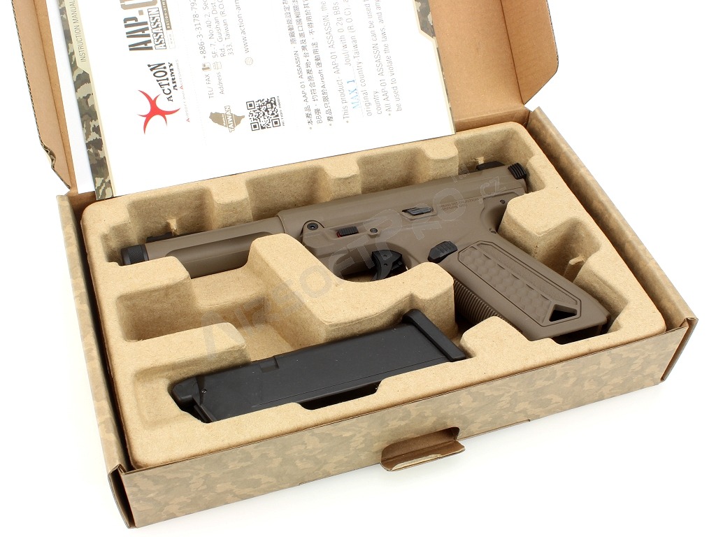 Pistolet airsoft AAP-01 Assassin GBB - FDE [Action Army]