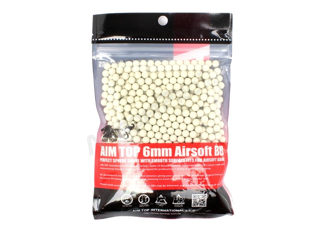 Airsoftové kuličky AimTop 0,20g , 1000 ks - bílé [AimTop]