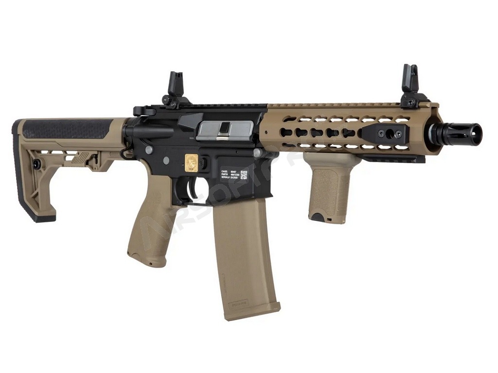 Airsoftová zbraň RRA SA-E08 EDGE™ Light Ops Stock - černá / TAN [Specna Arms]