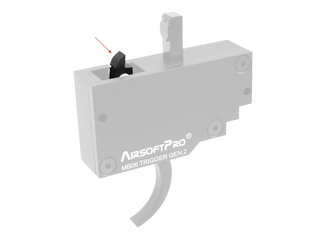 Ocelový záchyt pístu pro AirsoftPro MB06 spoušťový mechanismus [AirsoftPro]