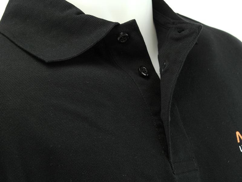 Men's Polo Shirt AirsoftPro - black, M size [Elevate]