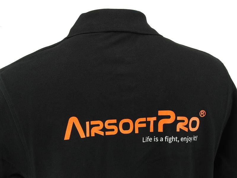 Pánské polo triko AirsoftPro - černé, vel.S [Elevate]