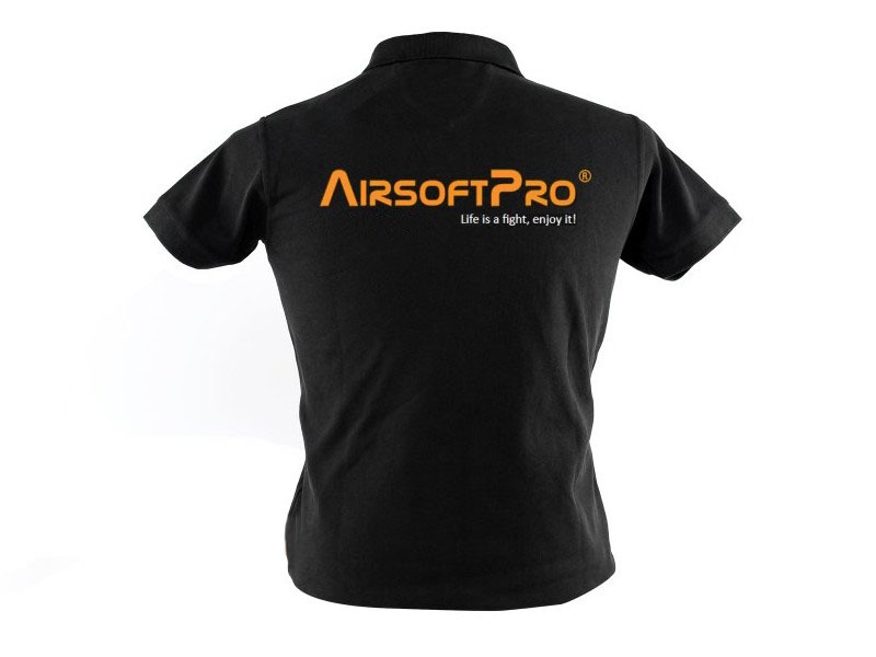 Pánské polo triko AirsoftPro - černé, vel.L [Elevate]