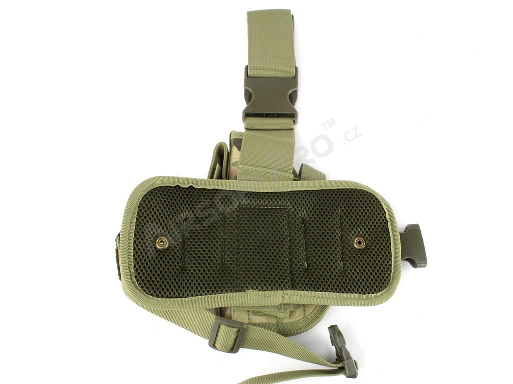 Universal Tactical Pistol Holster w/ Drop Leg Panel - Multicam [AITAG]