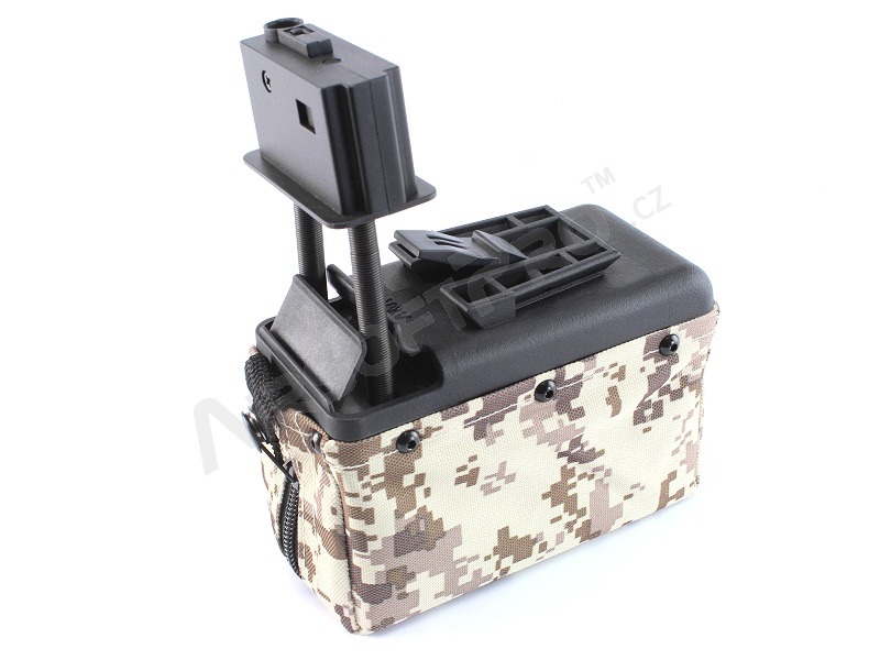 Chargeur de 1500 cartouches pour M249 Minimi - Désert numérique [A&K]
