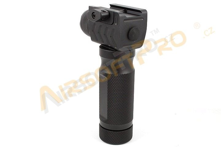 CNC metal vertical grip with ultra flashlight [Shooter]