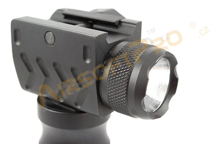 CNC metal vertical grip with ultra flashlight [Shooter]