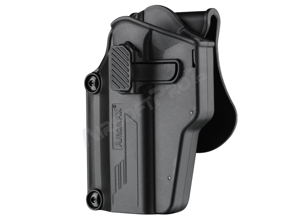 Tactical polymer universal holster Per-Fit - black - left-handed [Amomax]