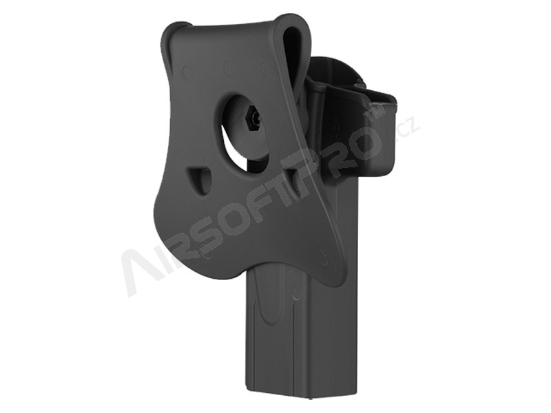Tactical polymer holster for STI Hi-Capa - black, right hand [Amomax]