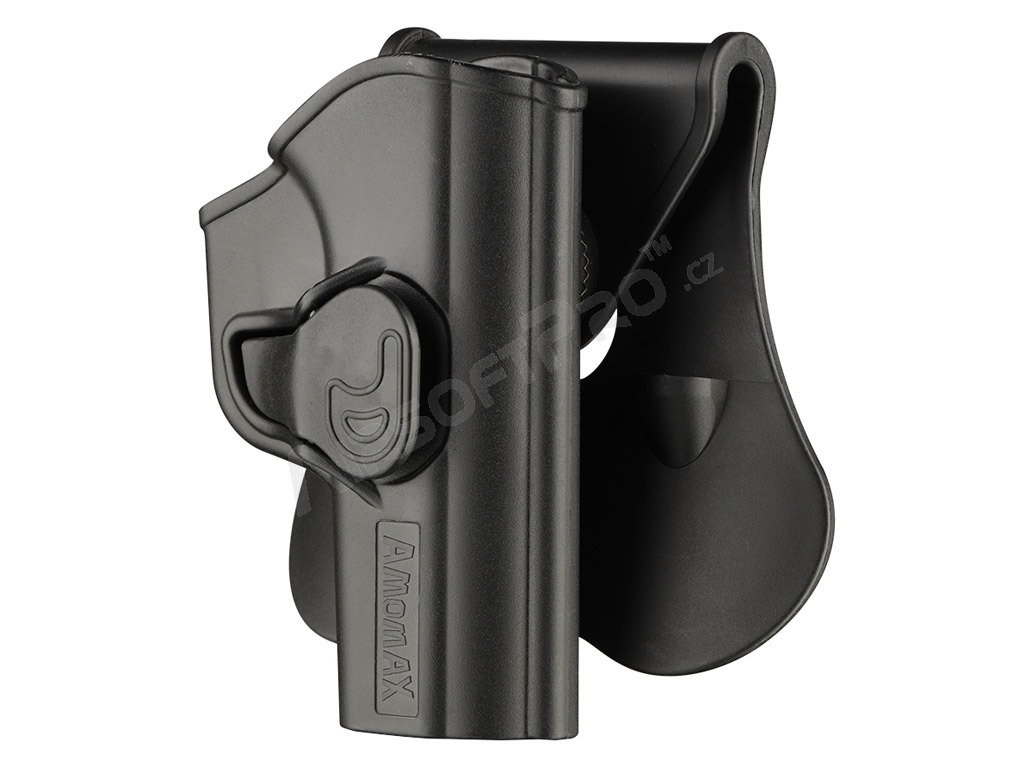 Opaskové polymerové pouzdro pro pistole Makarov PM - černé [Amomax]