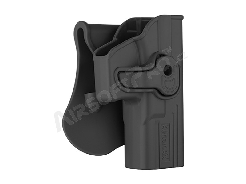 Opaskové polymerové pouzdro pro pistole G série - černé [Amomax]