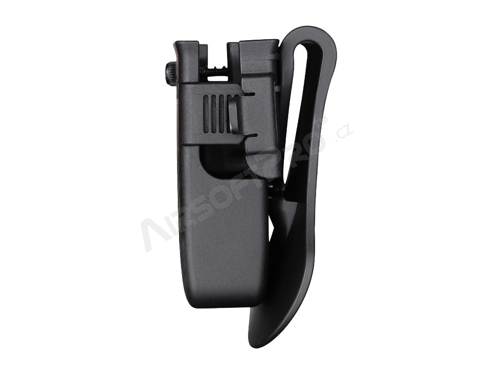 Universal tactical double pistol magazine pouch - black [Amomax]