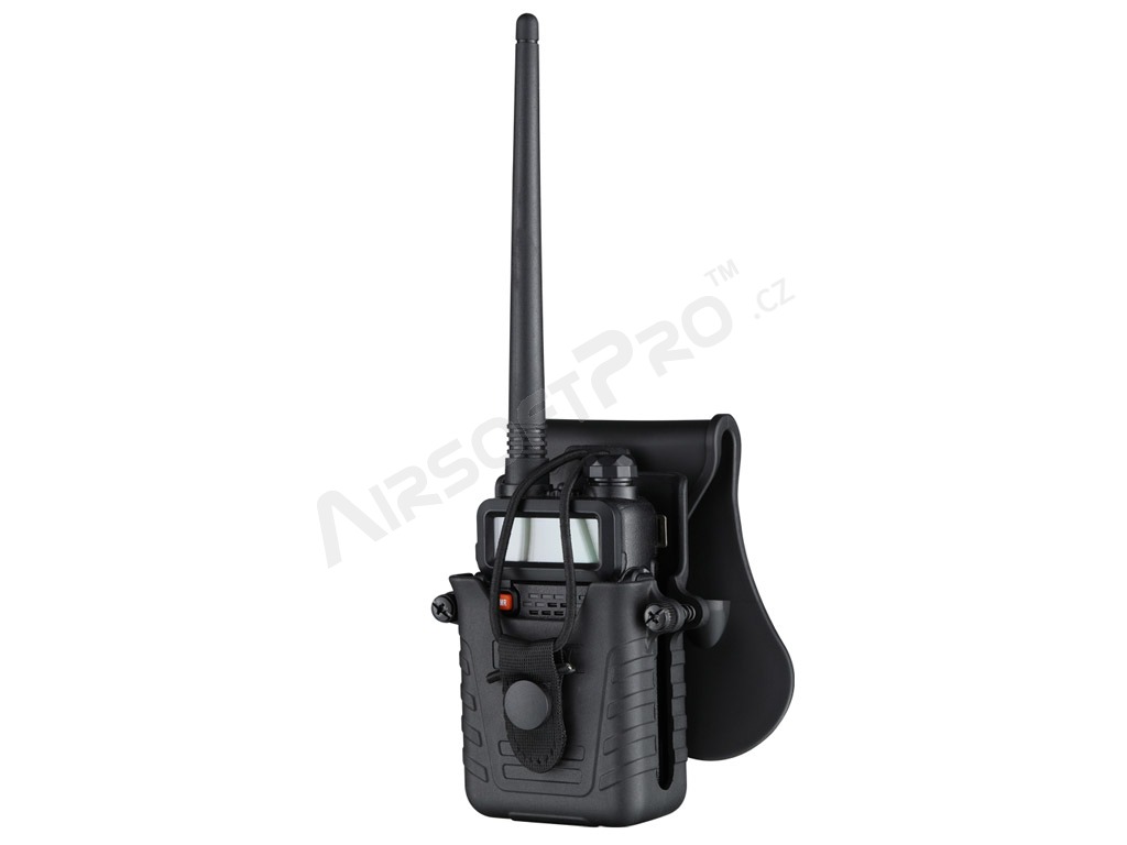 Polymer radio holder for Baofeng UV-5R/82, Motorola T82 - black [Amomax]