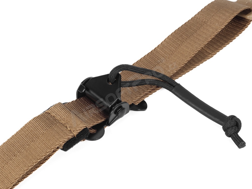 Quick adjustable padded two point sling with HK style clip - Coyote Brown [Amomax]