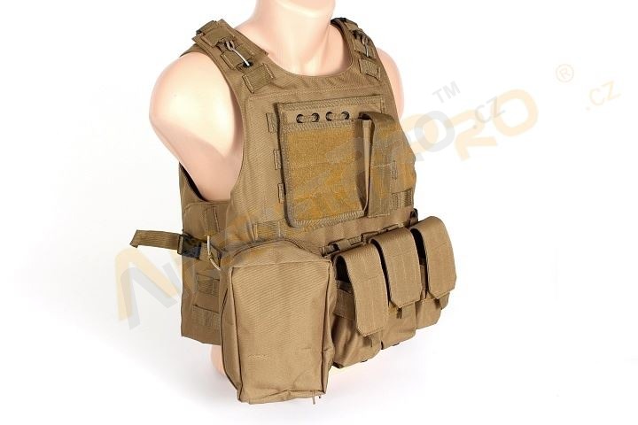 Taktická vojenská vesta AAV FSBE - Coyote Brown (CB) [A.C.M.]
