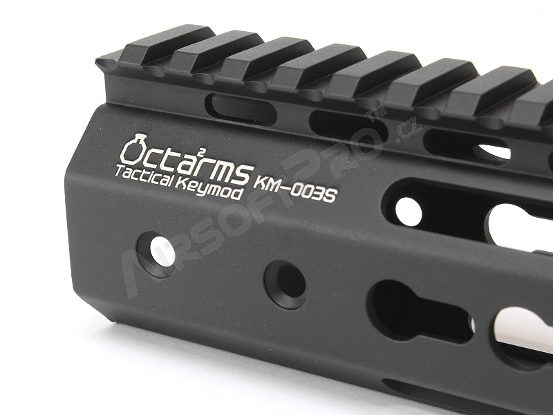 Plovoucí 12” CNC předpažbí Octarms™ stylu Keymod - černé [Ares/Amoeba]