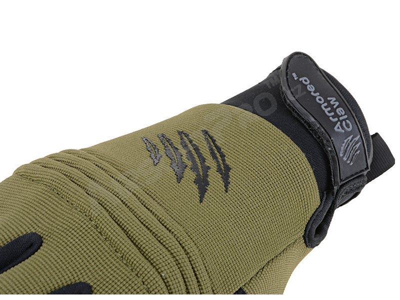Vojenské taktické rukavice ConvertPro - zelené - OD, vel.S [Armored Claw]