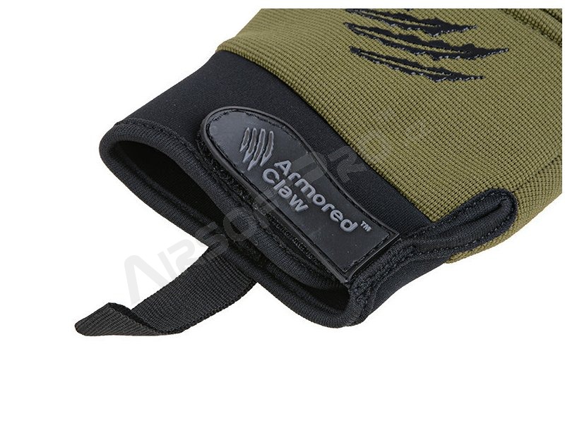 Vojenské taktické rukavice ConvertPro - zelené - OD, vel.XL [Armored Claw]